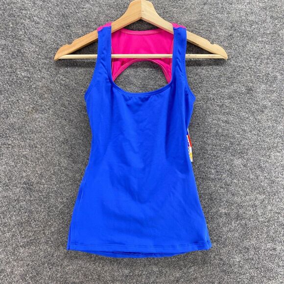 New Baltogs Top Women S Small Blue Sleeveless Square Neck Wide Strap - Picture 1 of 9